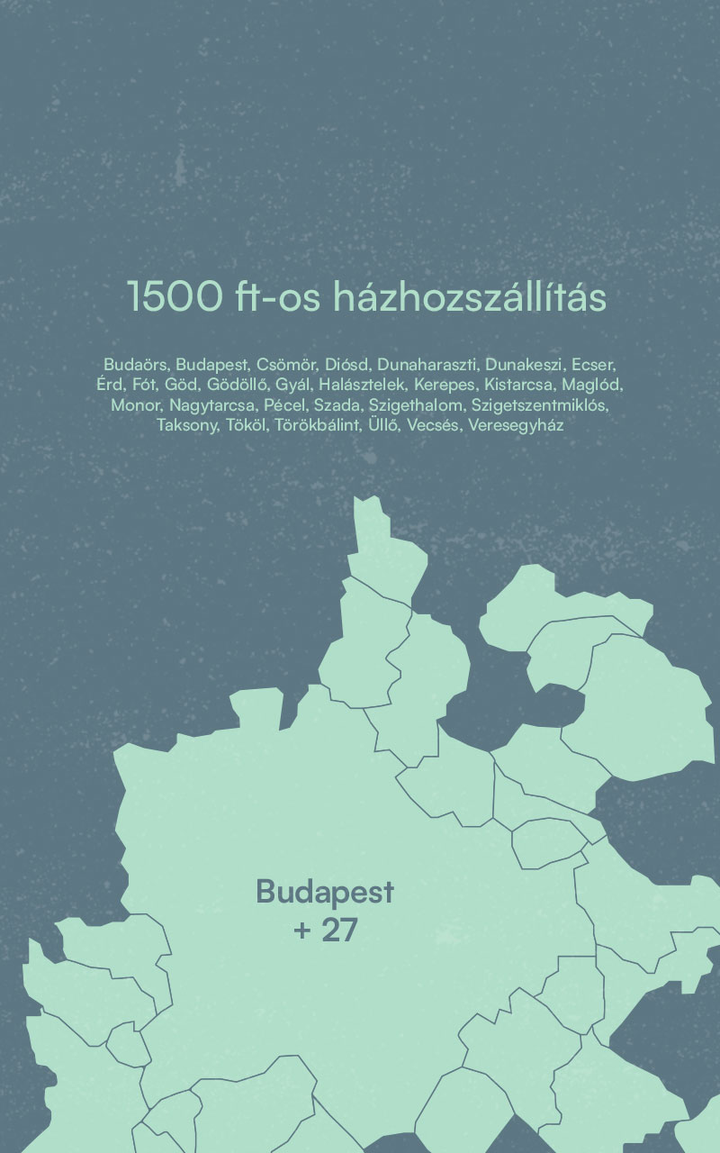 Pest vármegyei kiszállítás